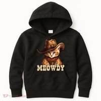 Cowboy Cat Meowdy Kids Hoodie thumb 0
