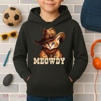 Cowboy Cat Meowdy Kids Hoodie thumb 2