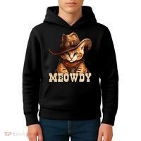 Cowboy Cat Meowdy Kids Hoodie thumb 4