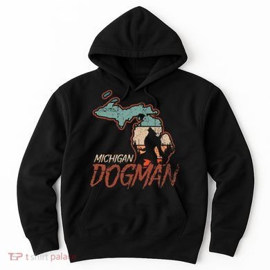 Cryptids Cryptozoology Monsters State of Michigan Dogman Hoodie