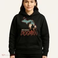 Cryptids Cryptozoology Monsters State of Michigan Dogman Hoodie thumb 5