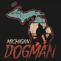 Cryptids Cryptozoology Monsters State of Michigan Dogman Sweatshirt thumb 3