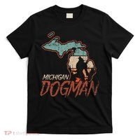 Cryptids Cryptozoology Monsters State of Michigan Dogman T-Shirt thumb 0