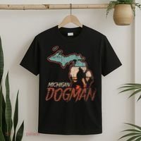 Cryptids Cryptozoology Monsters State of Michigan Dogman T-Shirt thumb 2