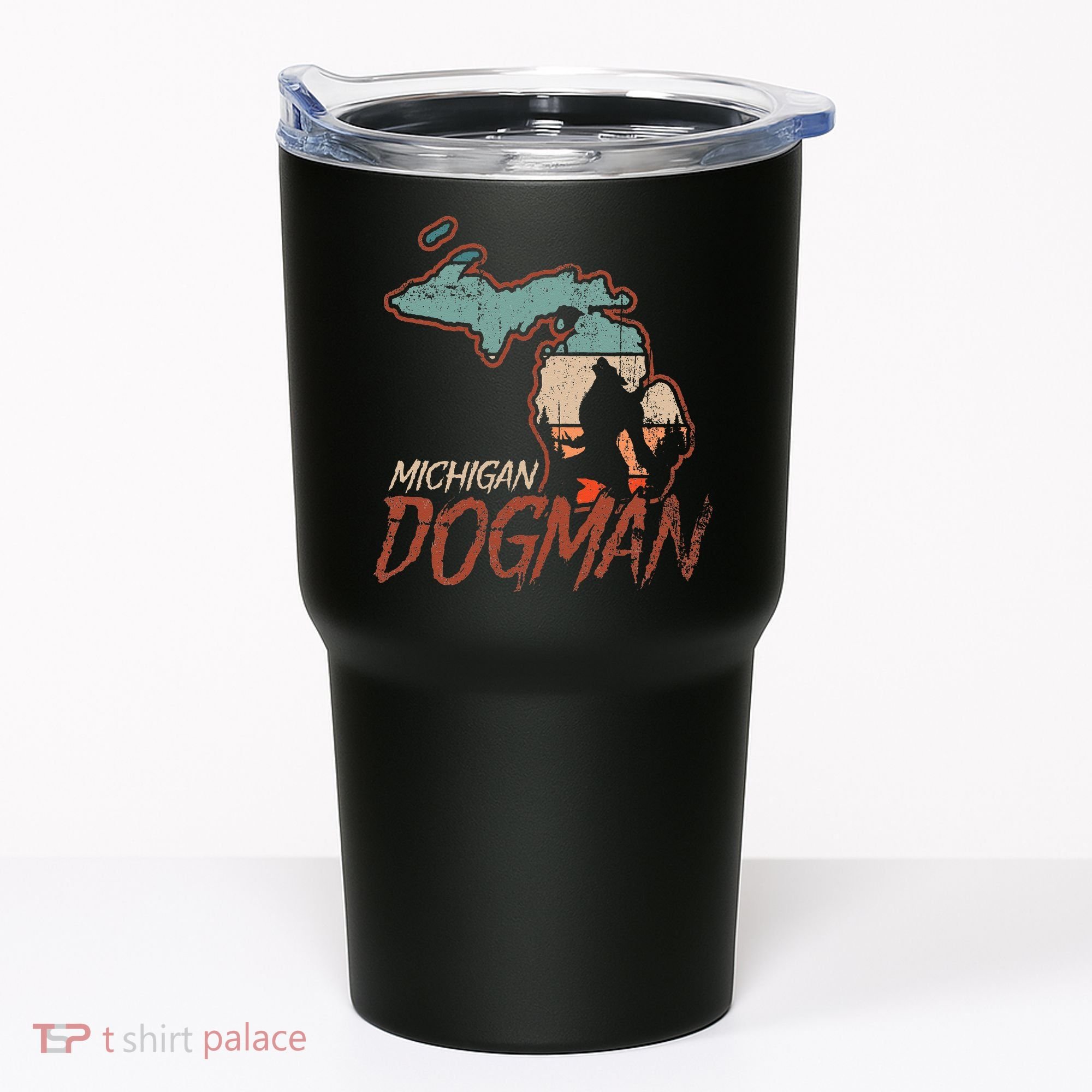 Cryptids Cryptozoology Monsters State of Michigan Dogman Tumbler