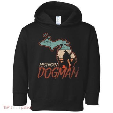 Cryptids Cryptozoology Monsters State of Michigan Dogman Toddler Hoodie