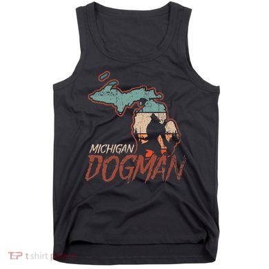 Cryptids Cryptozoology Monsters State of Michigan Dogman Tank Top