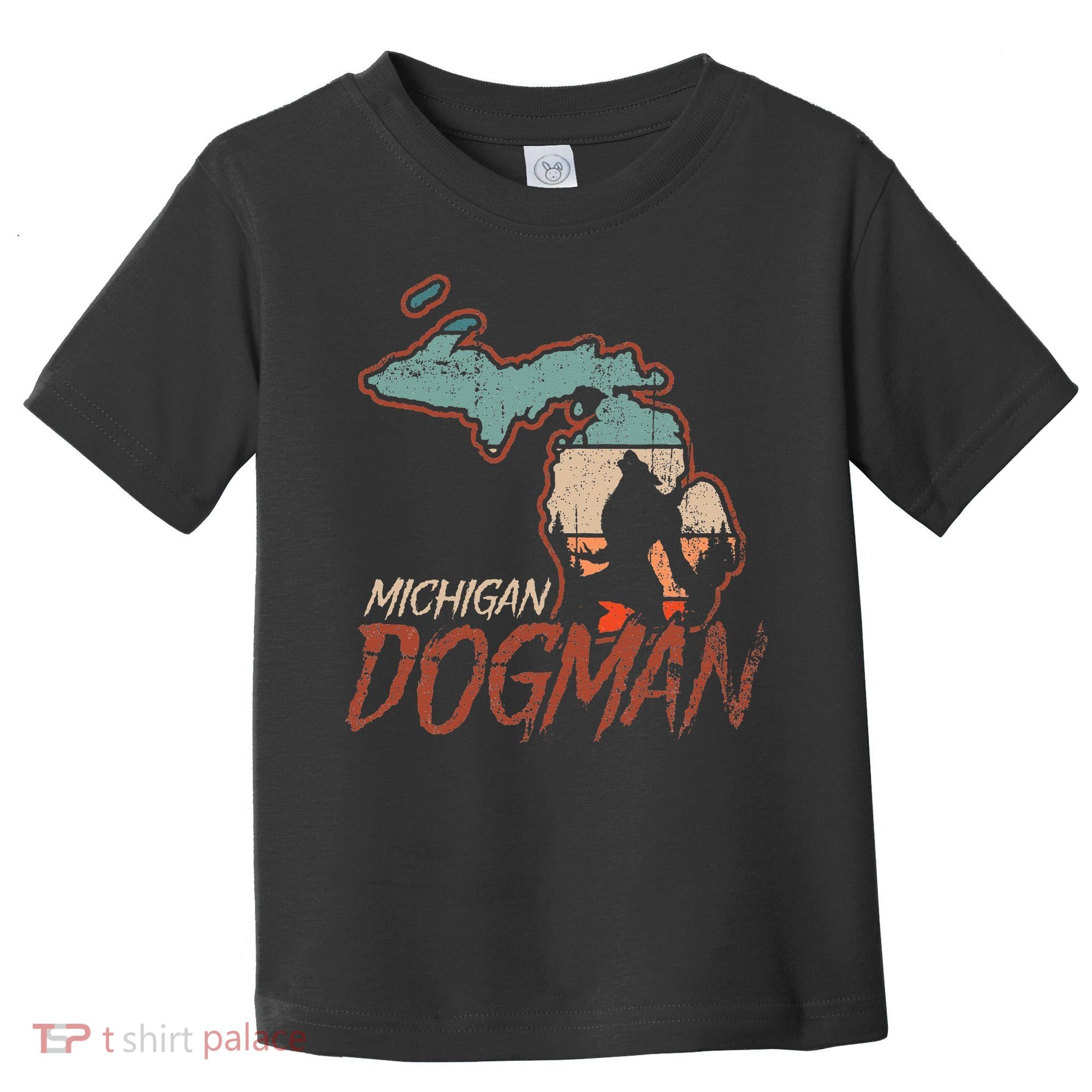Cryptids Cryptozoology Monsters State of Michigan Dogman Toddler T-Shirt