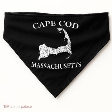 Cape Cod Map USA-Made Doggie Bandana