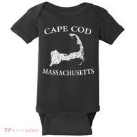 Cape Cod Map Baby Bodysuit thumb 0