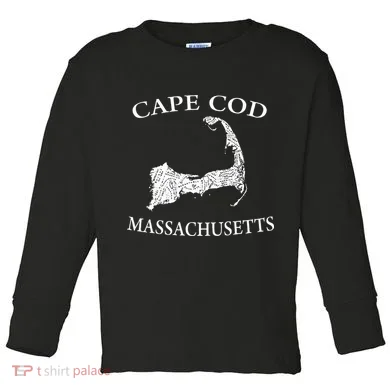 Cape Cod Map Toddler Long Sleeve