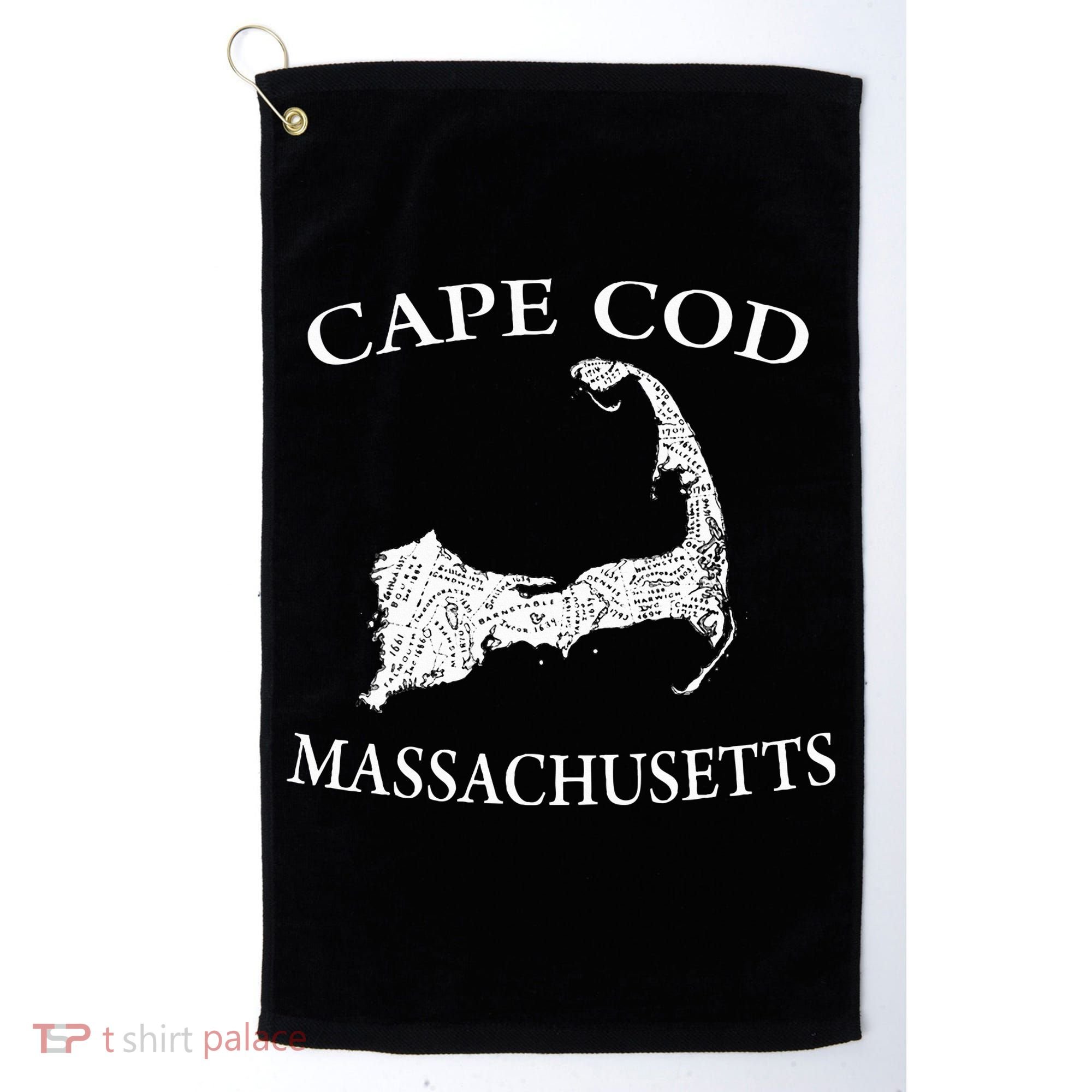 Cape Cod Map Golf Towel