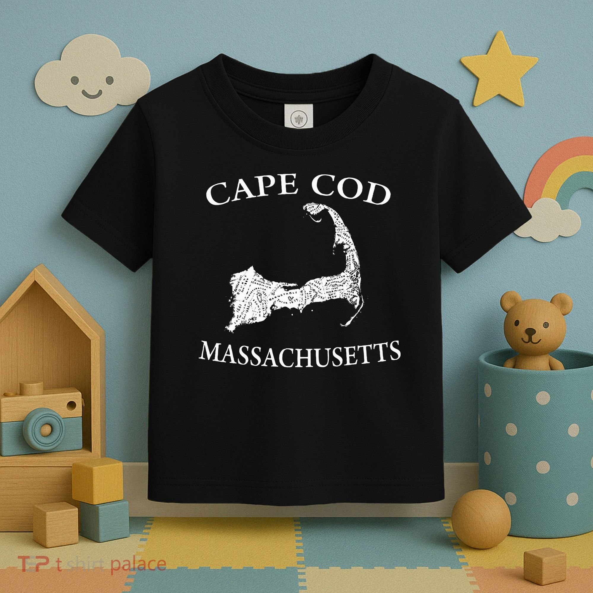 Cape Cod Map Toddler T-Shirt