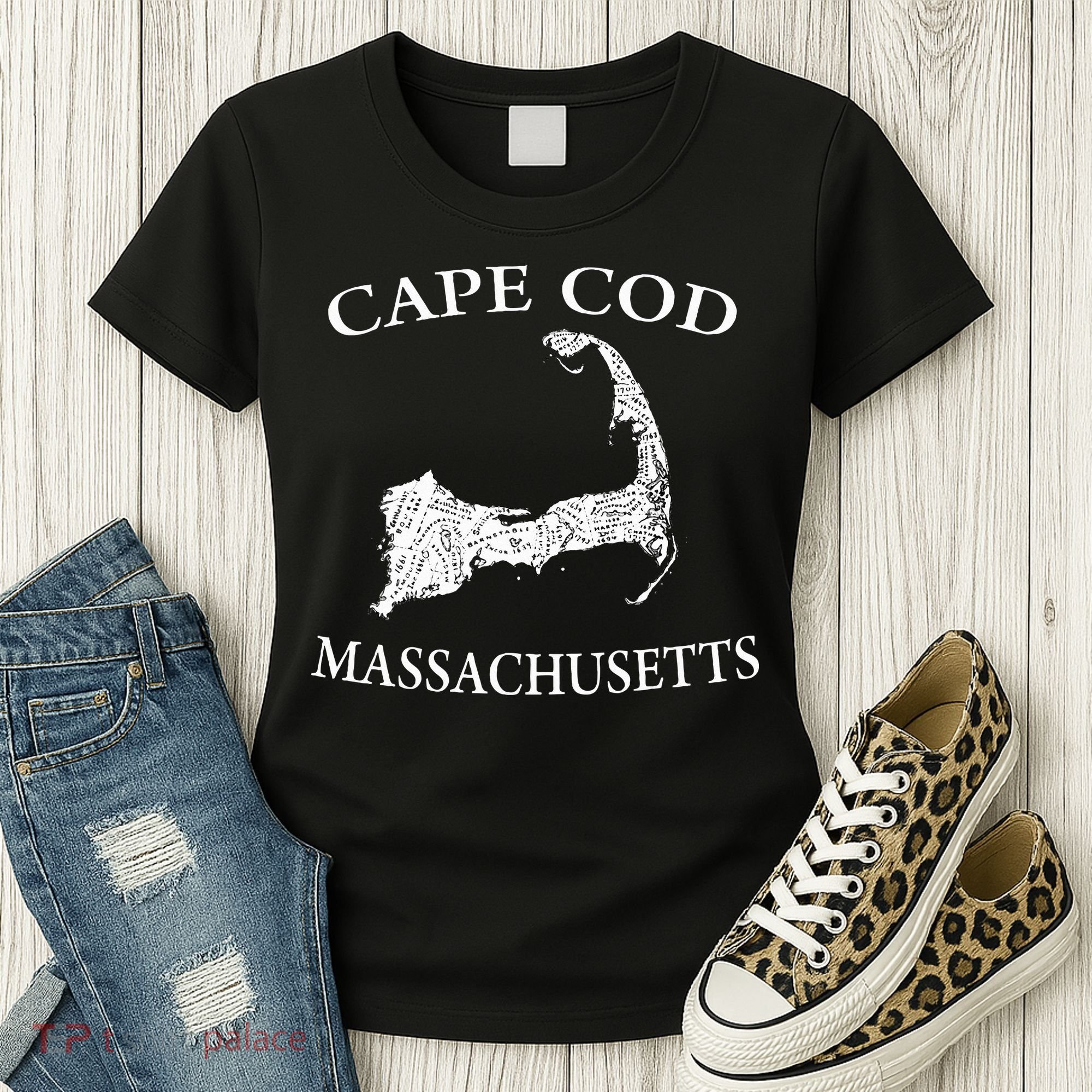 Cape Cod Map Women's T-Shirt