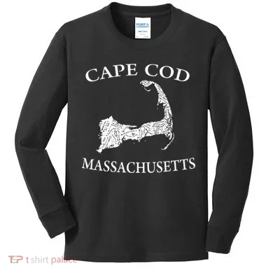 Cape Cod Map Kids Long Sleeve Shirt