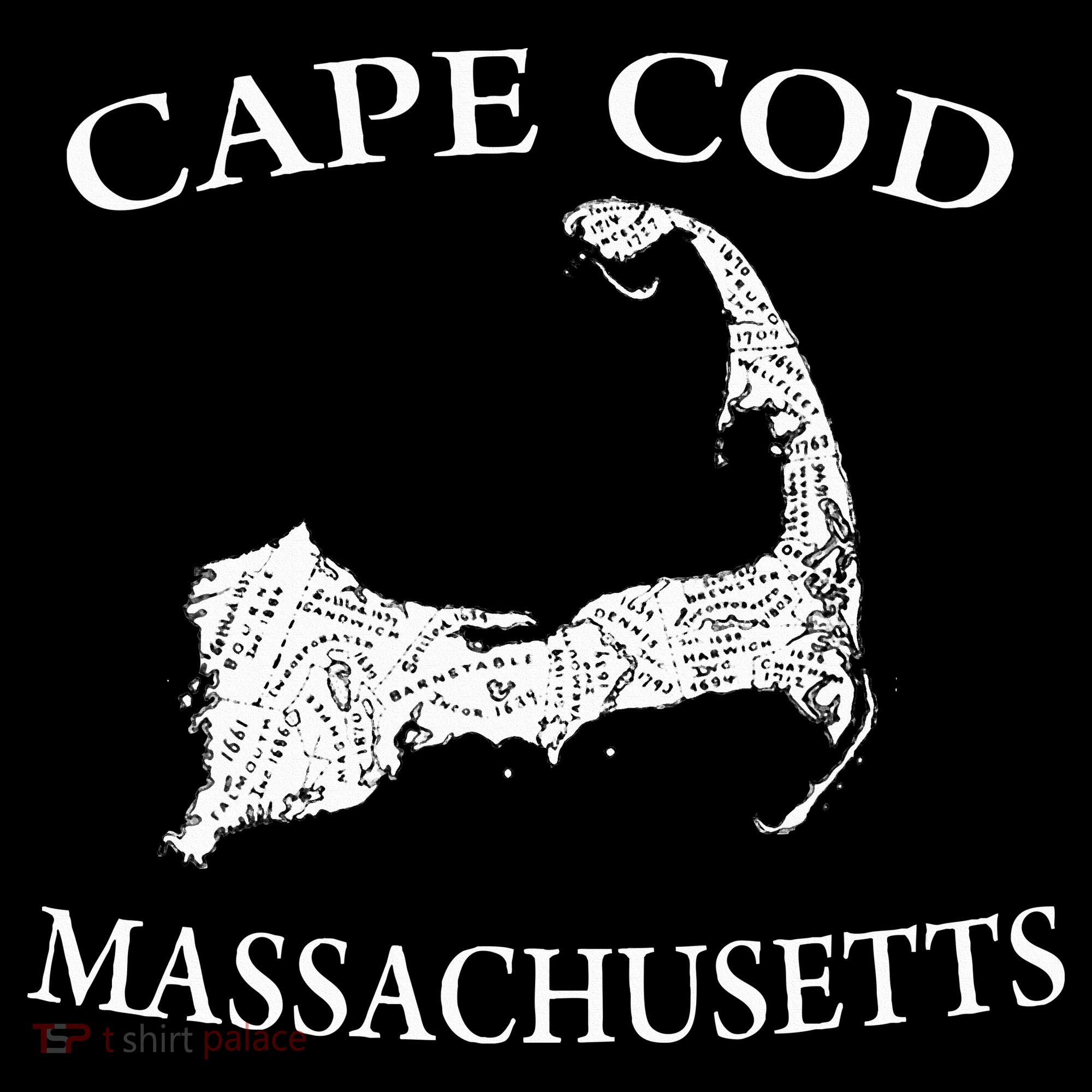 Cape Cod Map Tote Bag