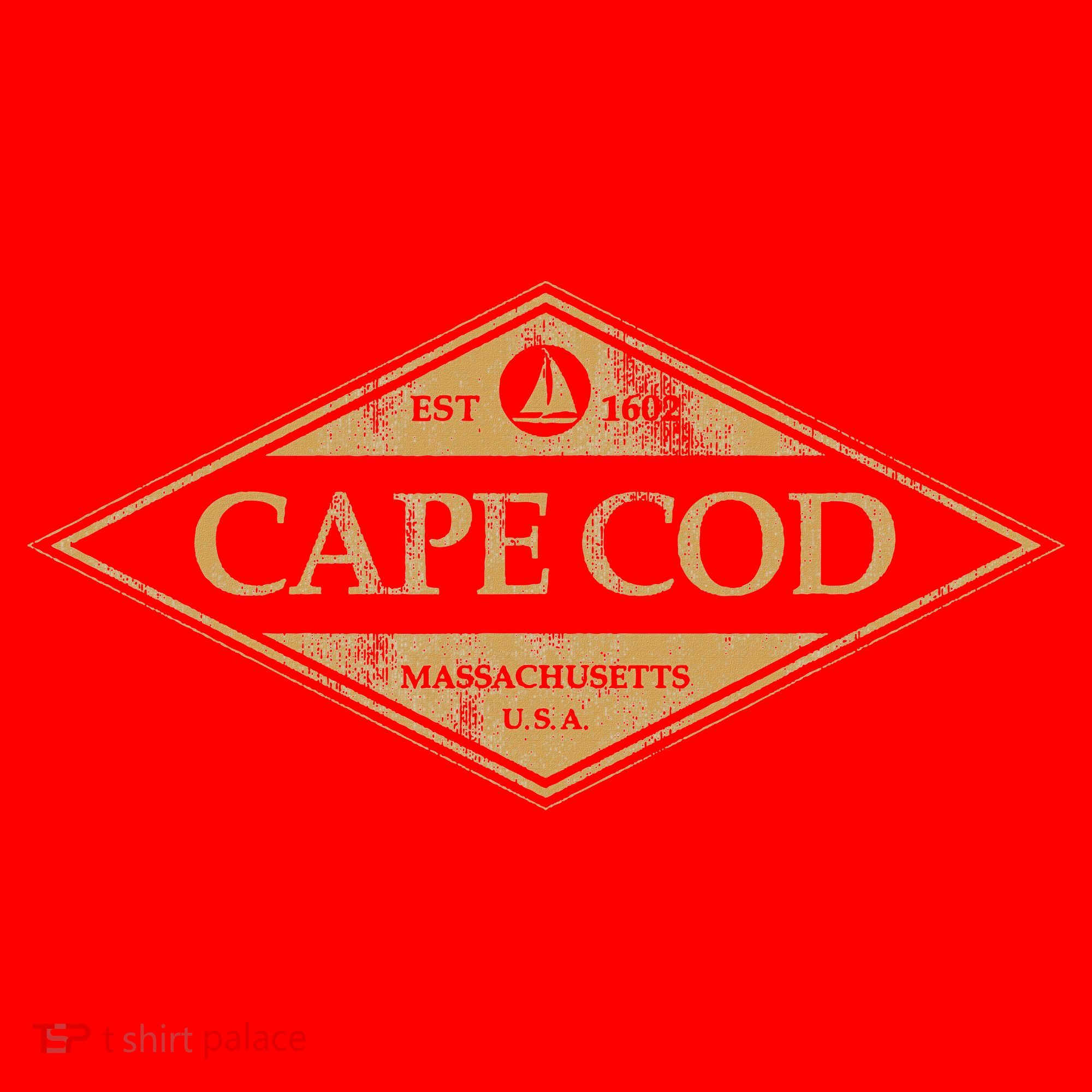 Cape Cod Massachusetts Retro Preppy Throwback Santa Hat