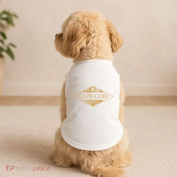 Cape Cod Massachusetts Retro Preppy Throwback Doggie Tank