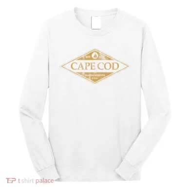 Cape Cod Massachusetts Retro Preppy Throwback Long Sleeve Shirt