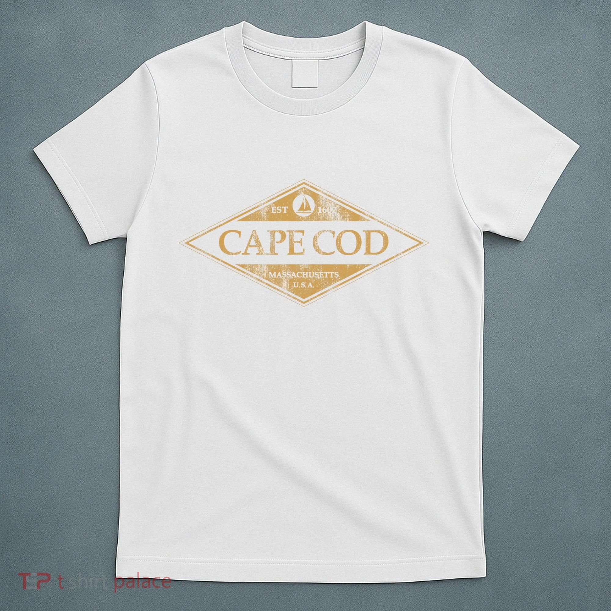 Cape Cod Massachusetts Retro Preppy Throwback T-Shirt
