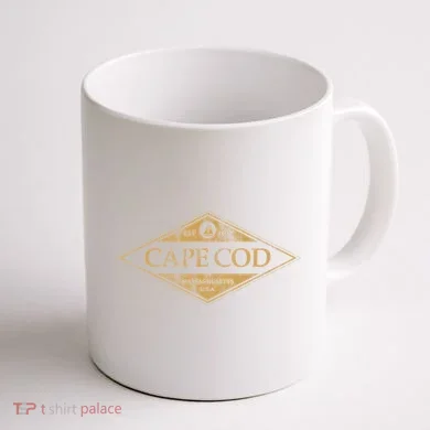 Cape Cod Massachusetts Retro Preppy Throwback Coffee Mug back