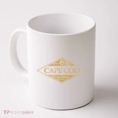 Cape Cod Massachusetts Retro Preppy Throwback Coffee Mug