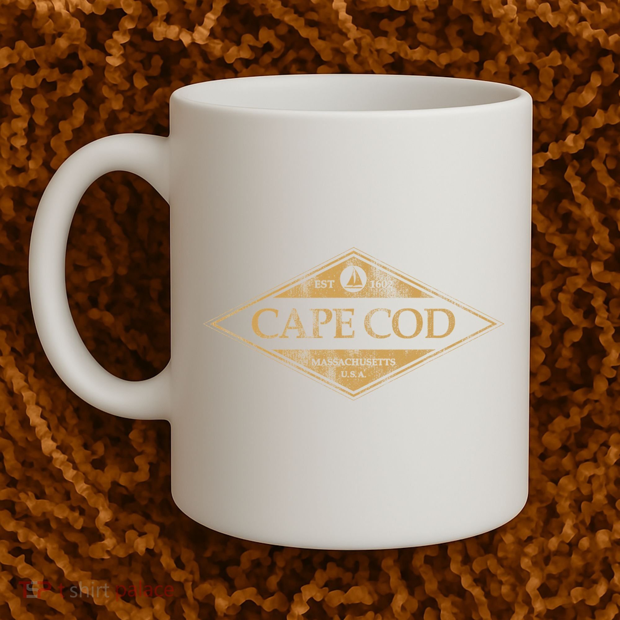 Cape Cod Massachusetts Retro Preppy Throwback Coffee Mug