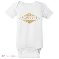 Cape Cod Massachusetts Retro Preppy Throwback Baby Bodysuit thumb 0