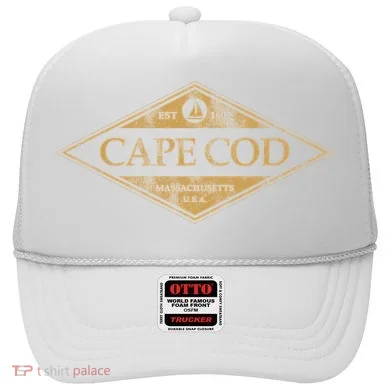 Cape Cod Massachusetts Retro Preppy Throwback Hat