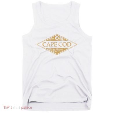 Cape Cod Massachusetts Retro Preppy Throwback Tank Top