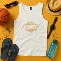 Cape Cod Massachusetts Retro Preppy Throwback Tank Top thumb 4