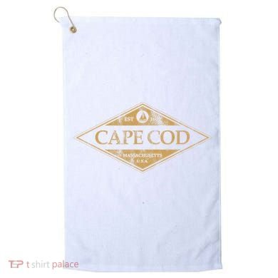 Cape Cod Massachusetts Retro Preppy Throwback Golf Towel