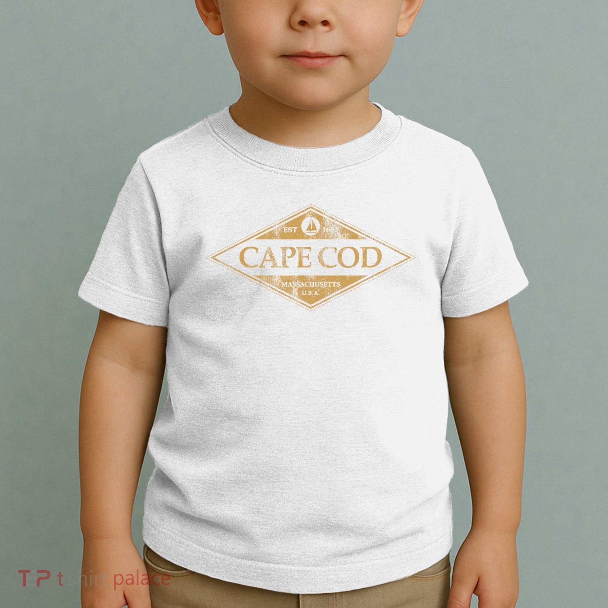 Cape Cod Massachusetts Retro Preppy Throwback Toddler T-Shirt
