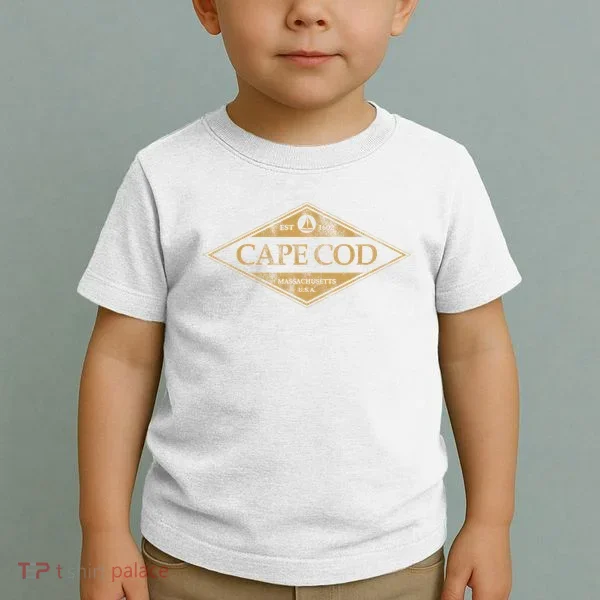 Cape Cod Massachusetts Retro Preppy Throwback Toddler T-Shirt