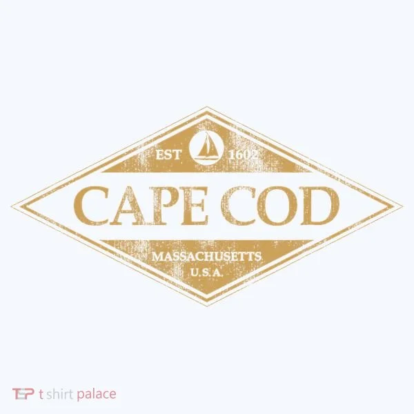 Cape Cod Massachusetts Retro Preppy Throwback Toddler T-Shirt