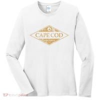 Cape Cod Massachusetts Retro Preppy Throwback Women's Long Sleeve Shirt thumb 0