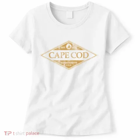 Cape Cod Massachusetts Retro Preppy Throwback Women's T-Shirt in the selected color