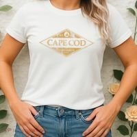 Cape Cod Massachusetts Retro Preppy Throwback Women's T-Shirt thumb 2