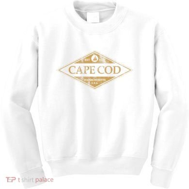 Cape Cod Massachusetts Retro Preppy Throwback Kids Sweatshirt
