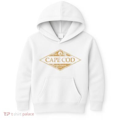 Cape Cod Massachusetts Retro Preppy Throwback Kids Hoodie
