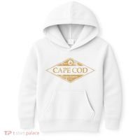 Cape Cod Massachusetts Retro Preppy Throwback Kids Hoodie thumb 0