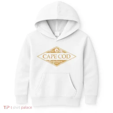 Cape Cod Massachusetts Retro Preppy Throwback Kids Hoodie