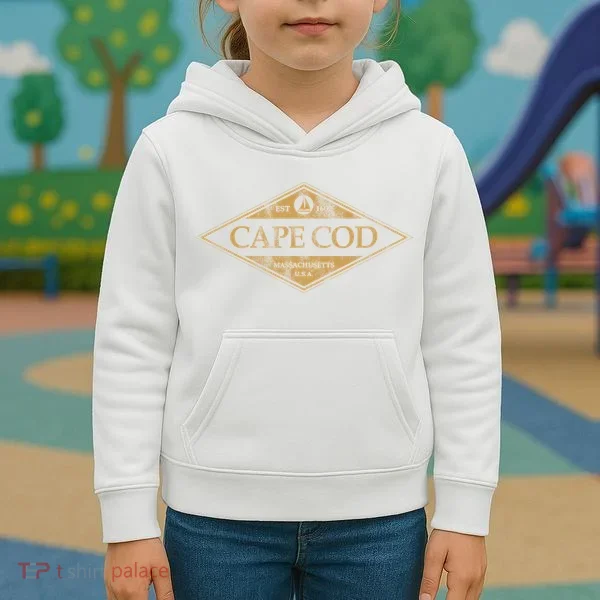 Cape Cod Massachusetts Retro Preppy Throwback Kids Hoodie