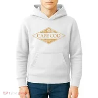 Cape Cod Massachusetts Retro Preppy Throwback Kids Hoodie thumb 4