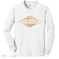 Cape Cod Massachusetts Retro Preppy Throwback Kids Long Sleeve Shirt thumb 0