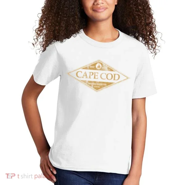 Cape Cod Massachusetts Retro Preppy Throwback Kids T-Shirt