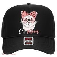 Cute Cat Mom Polka Dot Bow Bandana Hat thumb 0