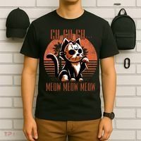 Ch Ch Meow Meow Meow Funny Animal Horror Movie Cute Kitten T-Shirt thumb 6