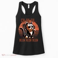 Ch Ch Meow Meow Meow Funny Animal Horror Movie Cute Kitten Women's Tank Top thumb 0