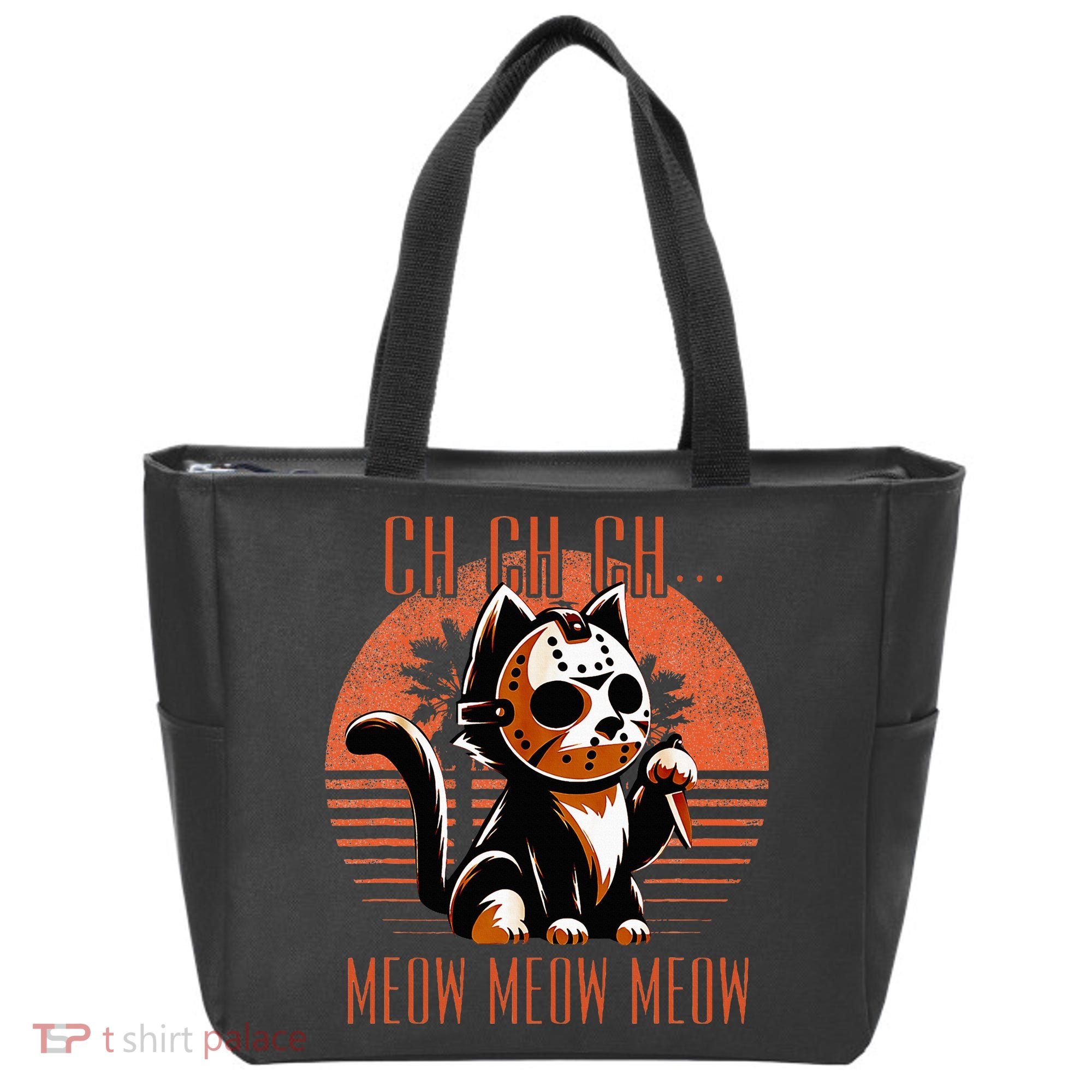 Ch Ch Meow Meow Meow Funny Animal Horror Movie Cute Kitten Tote Bag